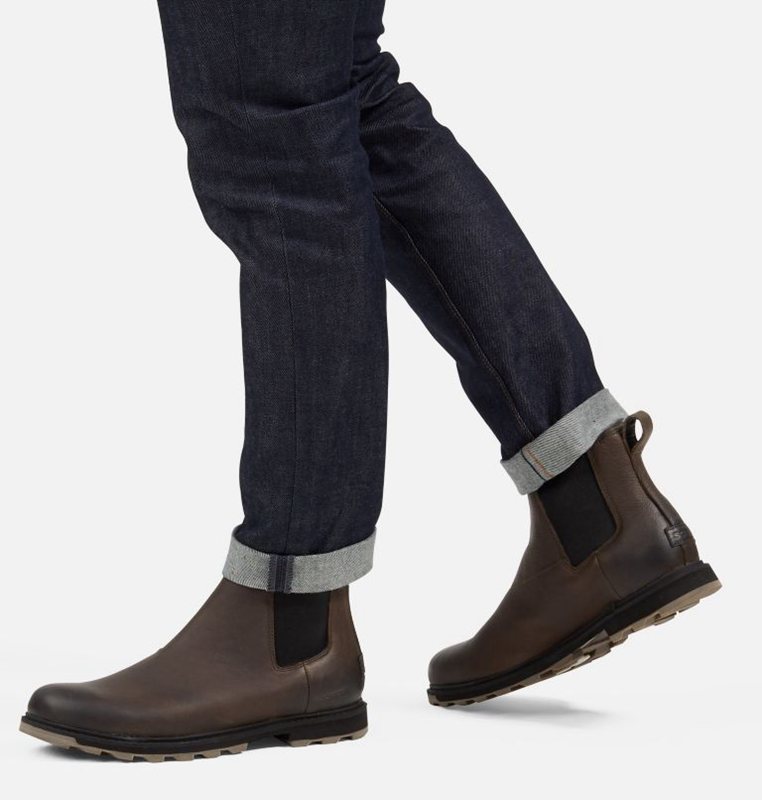 Sorel Herr Stövlar Svarta Brun - Madson™ Ii Chelsea - DZR-827534